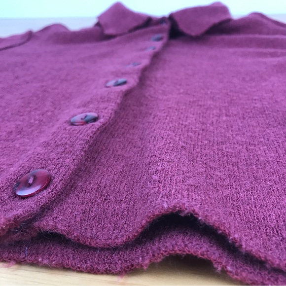 SOLD: Vintage GAP Cropped Sweater Cardigan Medium Wool Blend Made in Italy - Picture 4 of 14